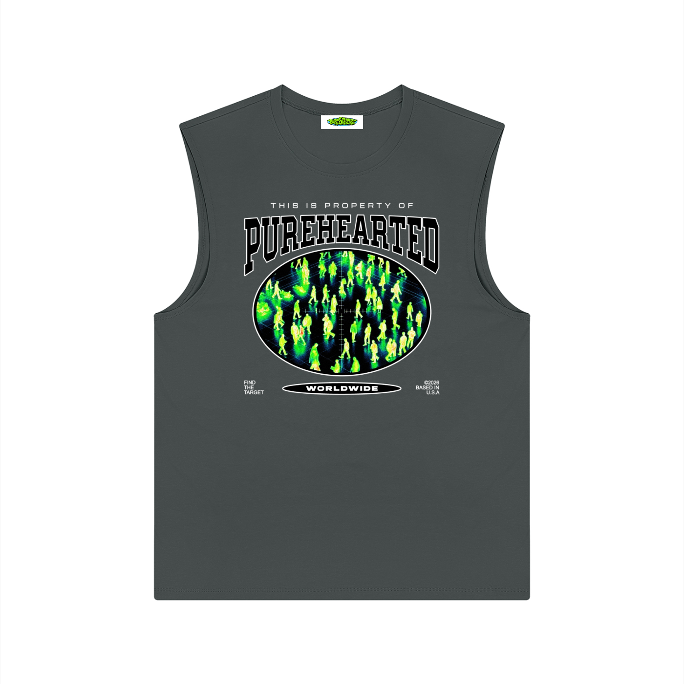 "TARGETED" Sleeveless Tee