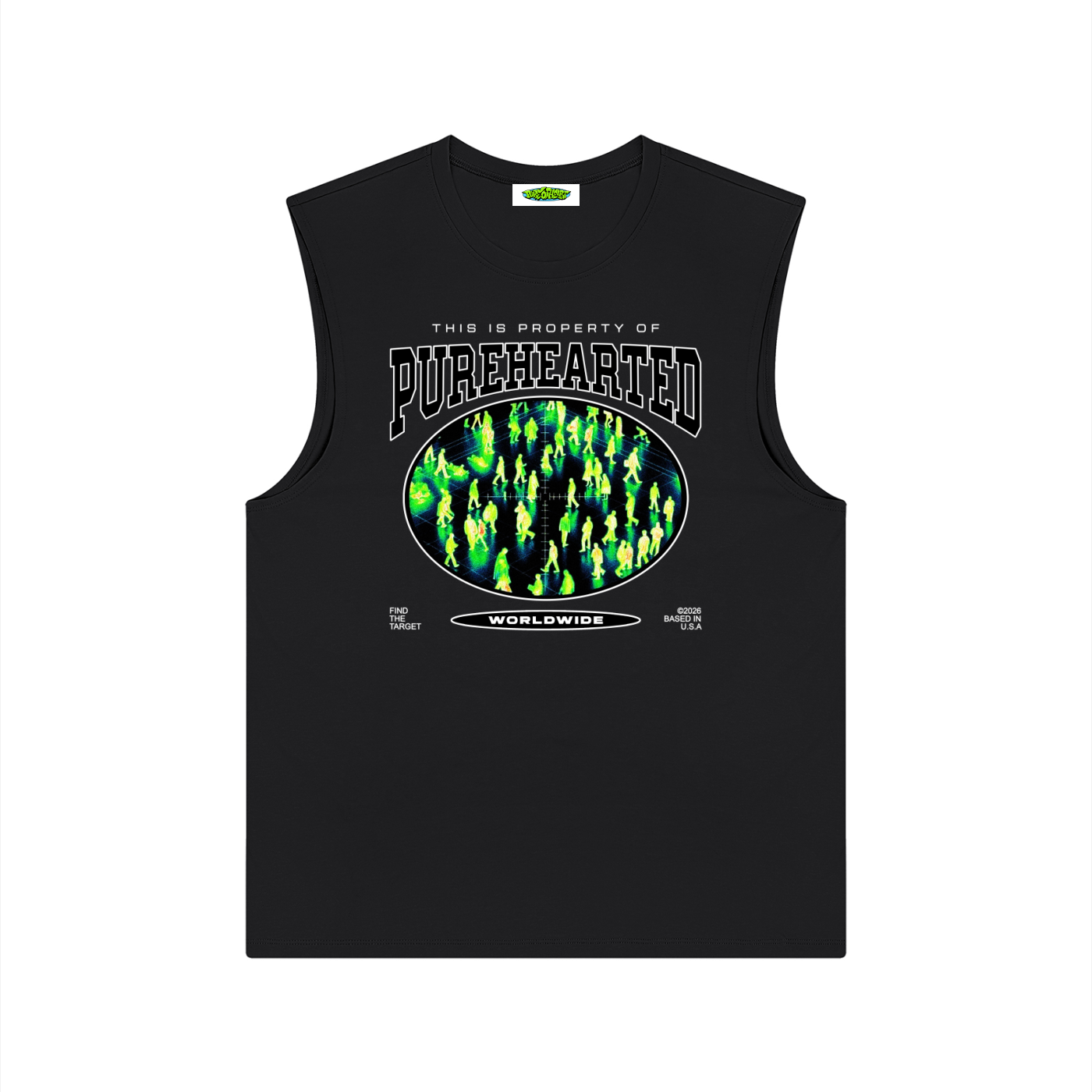 "TARGETED" Sleeveless Tee