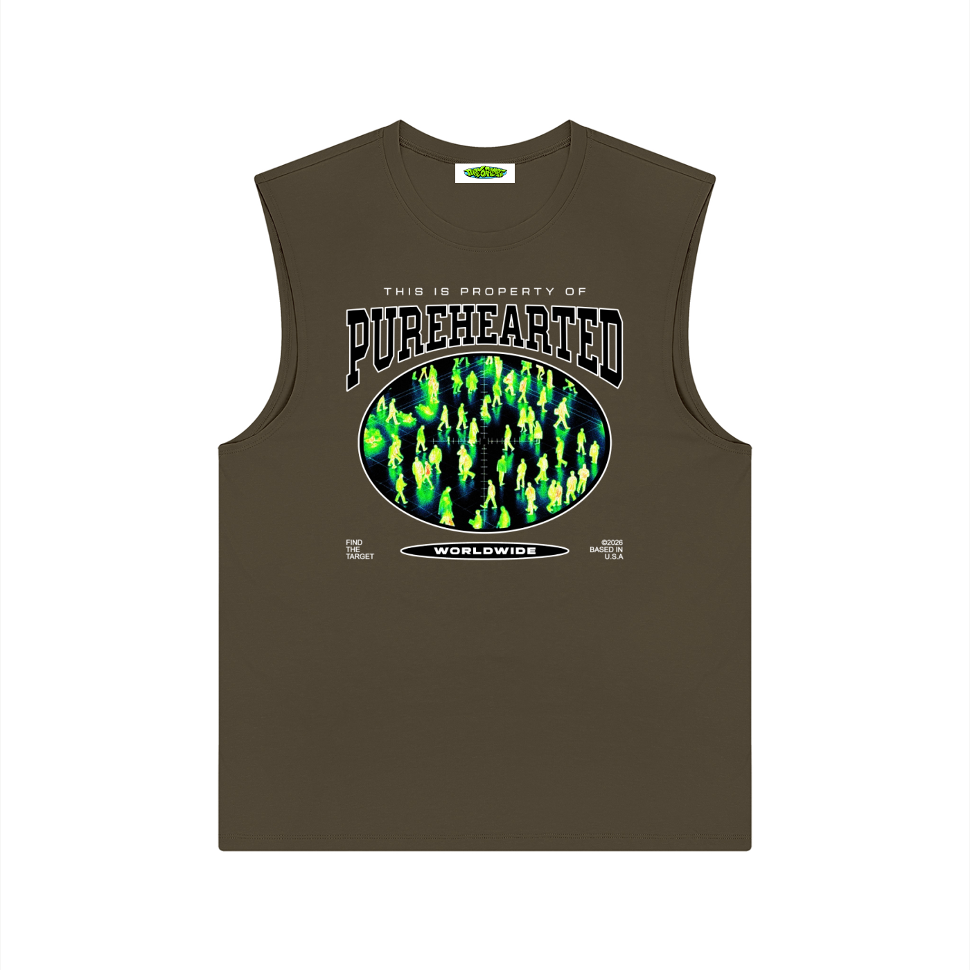 "TARGETED" Sleeveless Tee