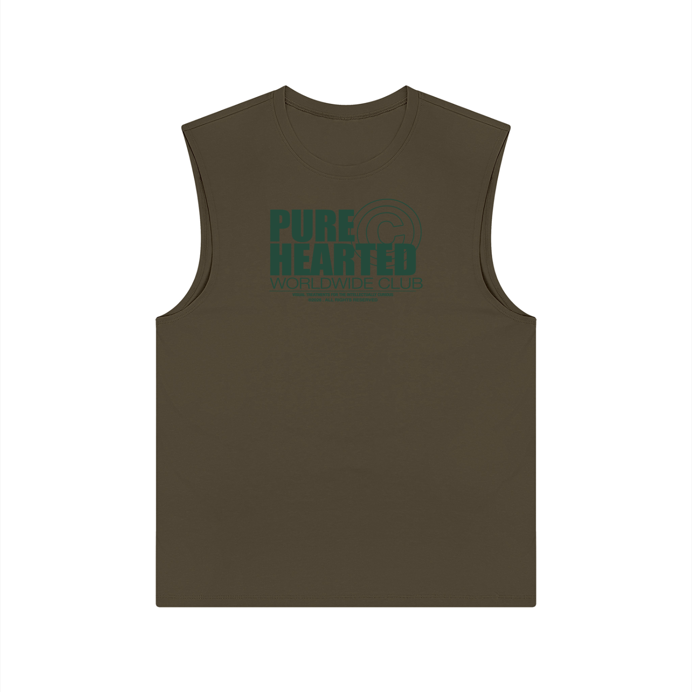 "VISUALLY INCLINED" Sleeveless Tee