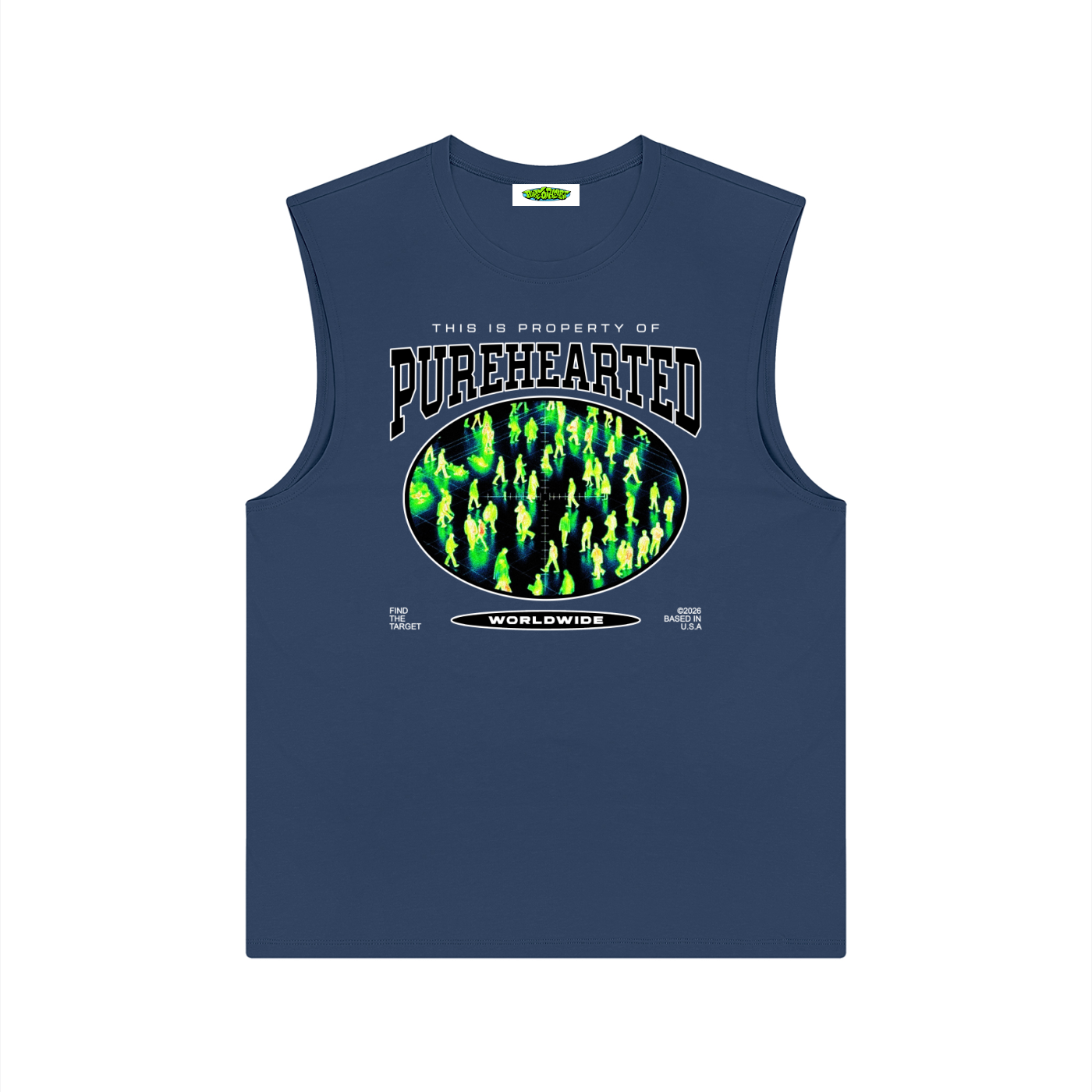 "TARGETED" Sleeveless Tee